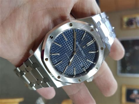 audemars piguet royal oak 15400 jf v5|15400 blue dial price.